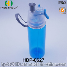 Botella de agua de pulverización plástica azul popular Tritan (HDP-0627)